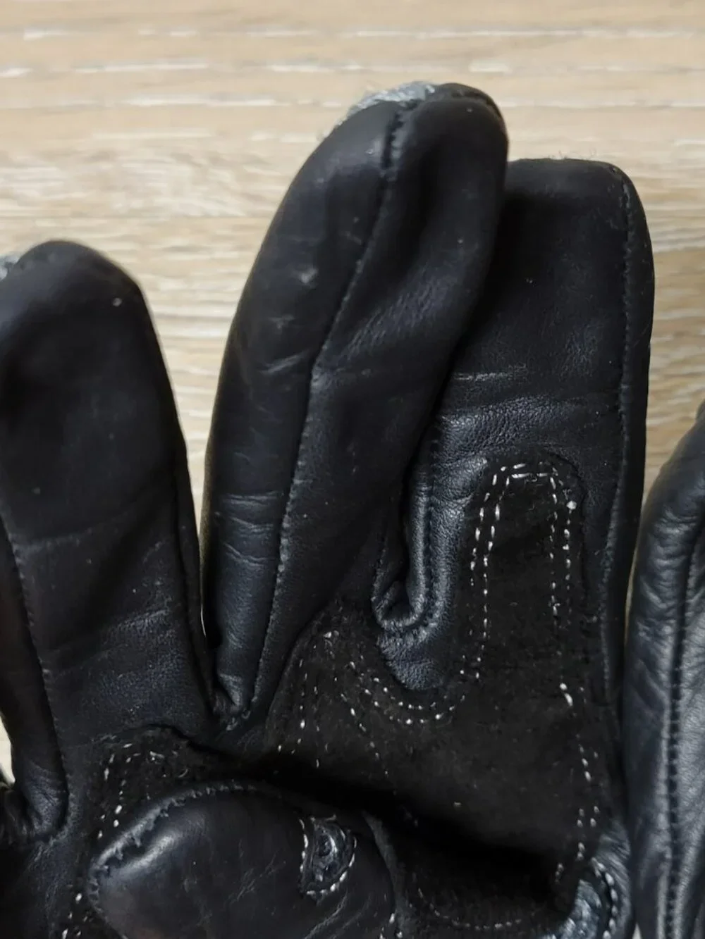 SEDICI Black Leather Motorcycle Gloves - Ladies S (PRE-OWNED)